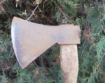 Machado Tomahawk alemão OCHSENKOPF forjado à mão vintage