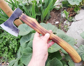 Tête De Hache Viking Forgée à La Main Par WARRIORSOUTFIT - Camping Plein Air