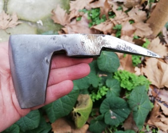 Machado Viking Tomahawk de Aço Forjado Feito à Mão: Ferramenta de Camping e Bushcraft