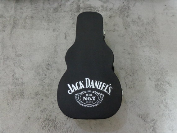 Rare Whisky Jack Daniels Old No 7 Limited Europa Edition Collectable  Leather Guitar Case Box & Bottle Stopper 