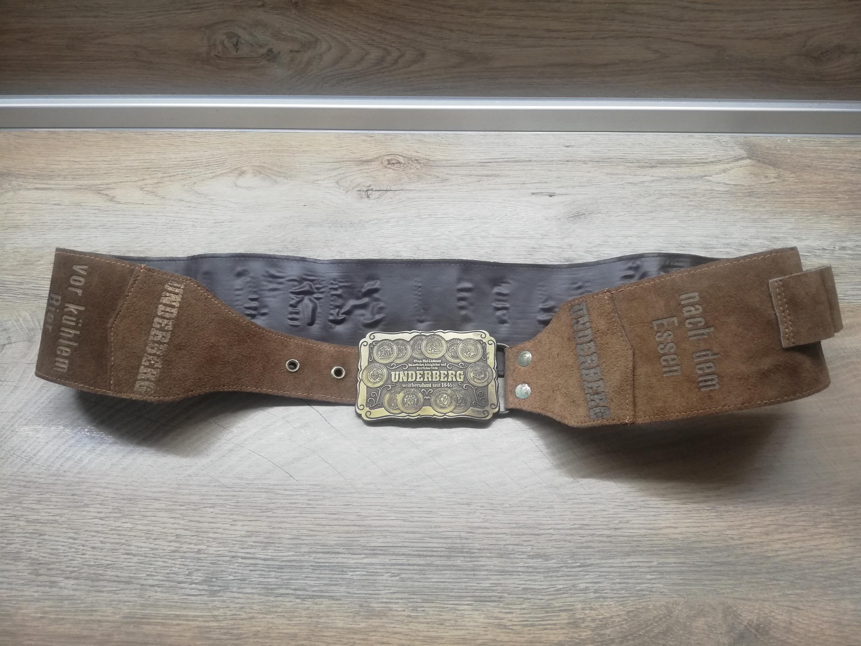 Vintage Underberg Suede Leather Bandolier Belt, Brass Buckle - Etsy