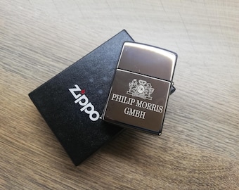 Vintage 2012 Philip Morris Zippo Lighter & Box