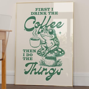 Arte de cafeteria, arte de apartamento para homens, decoração de parede de cozinha, arte de parede para impressão de cafeteria, mas primeiro arte de café, arte de estação de café