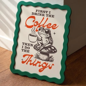 Mas primeiro, arte de café, arte de estação de café, arte de apartamento para homens, arte de cafeteria, arte de parede para impressão de cafeteria, decoração de parede de cozinha