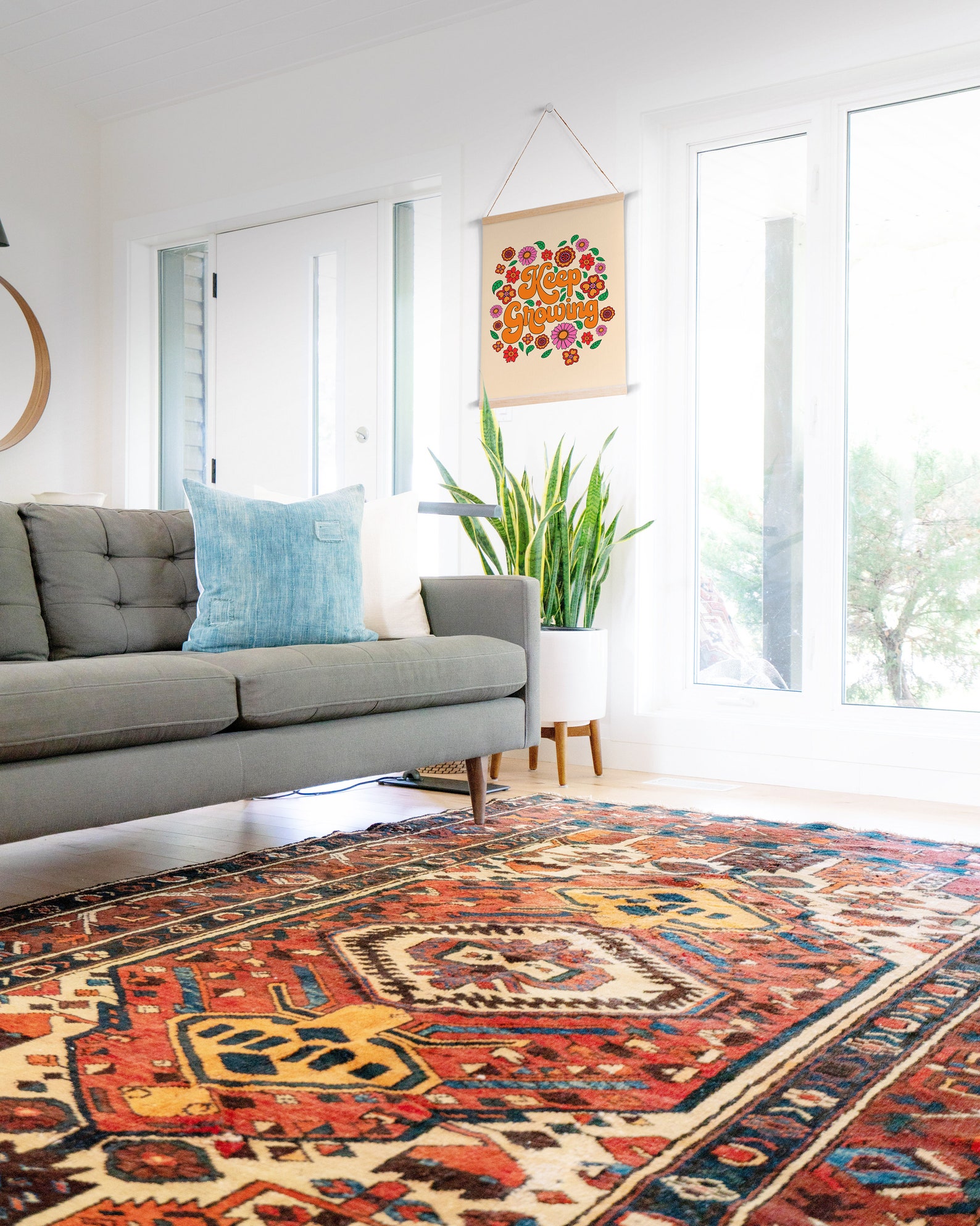 Funky Wall Art Printable Wall Art Retro Flower Print Keep Etsy