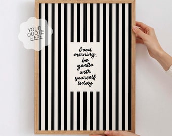 Custom Quote Print – Horizontal & Portrait Handwritten Script | Personalized Digital Printed Decor Gift