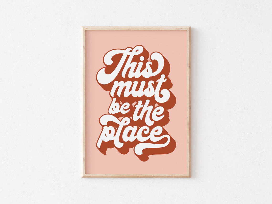 Talking Heads Poster This Must Be the Place Talking Heads Etsy