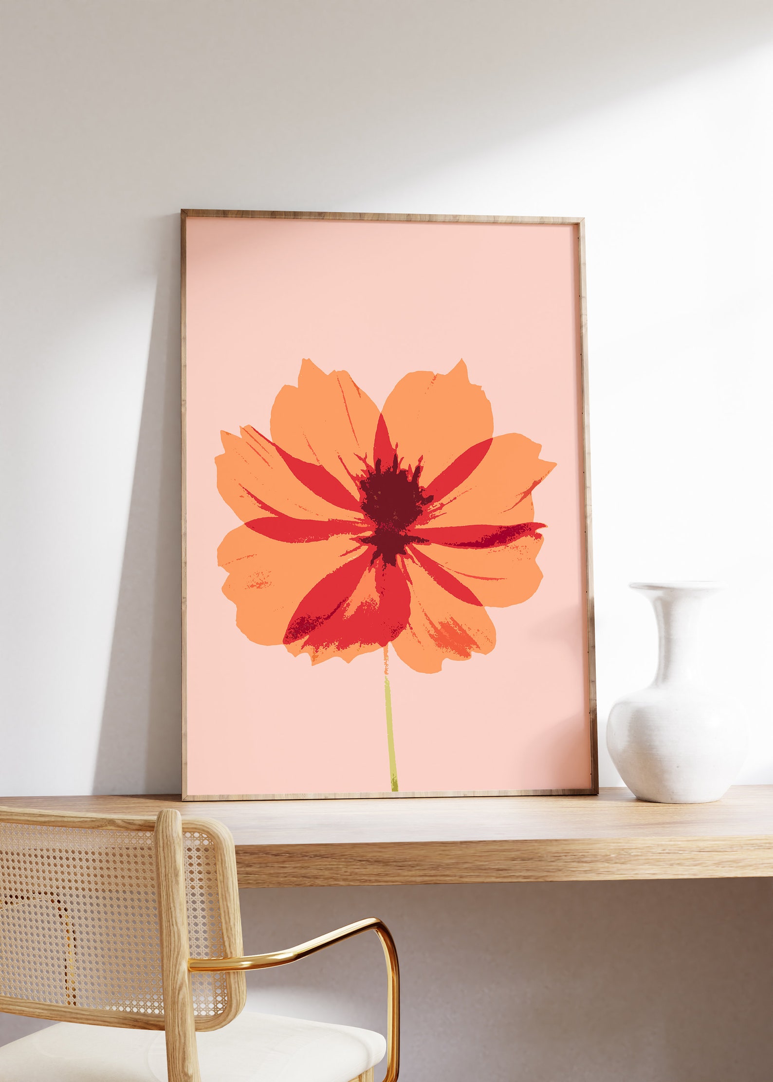 Midcentury Modern Wall Art Xray Flower Print Xray 70s Etsy