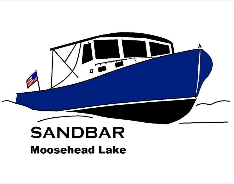 Download Custom Line Art Your Boat Design Custom Boat Lobster ...