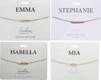 Personalised Bracelet / Name / Initial - Freedom Bracelet by Marina De Buchi