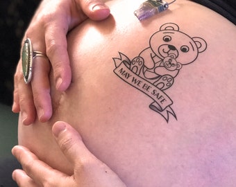 Pregnancy tattoo - Etsy México