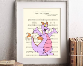 Figment One Little Spark Sheet Music Art Print