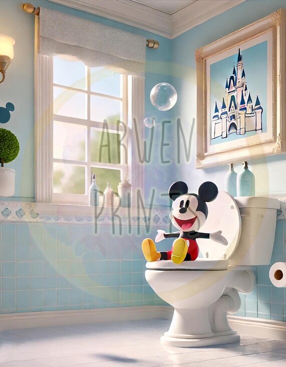 Disney Bathroom Wall Art: Magical Designs to Transform Your Space