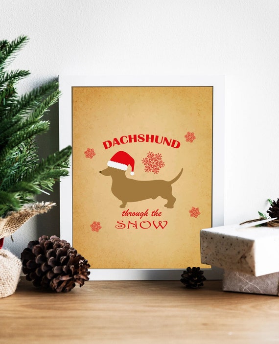 Dachshund through clearance the snow hat