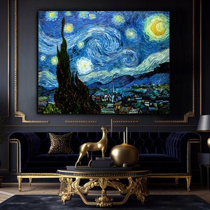 星月夜 ヴィンセント・ヴァン・ゴッホ 高品質キャンバスプリント