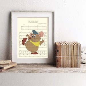 Cinderella Gus The Work Song Sheet Music Art Print