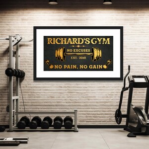 Motivational Gym Decor Canvas Wall Art