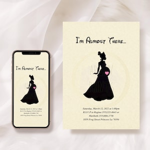 Księżniczka i żaba Tiana Disney Baby Shower Invitation [Plik cyfrowy]