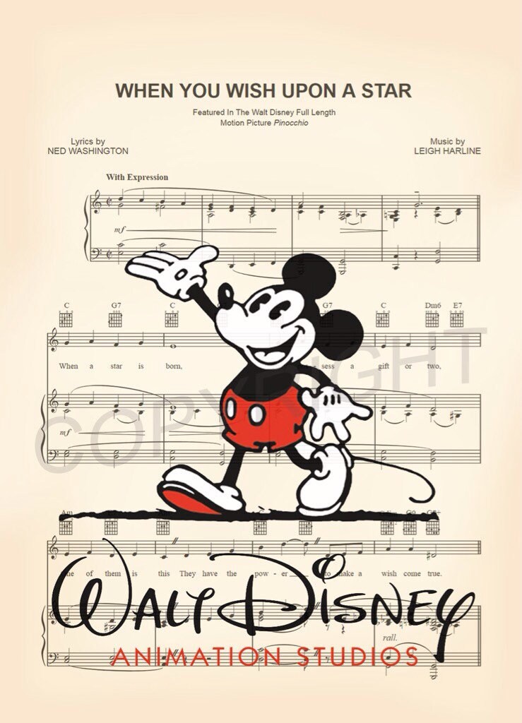 Mickey Mouse Walt Disney Animation Studios When You Wish Upon A