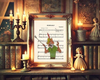 ディズニー】ロビンフッド 複製原画 アート