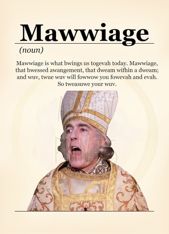 Princess Bride Mawidge Wedding T-Shirt Princess Bride Mawidge Wedding T-Shirt