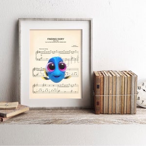 Finding Dory Baby Dory Sheet Music Art Print