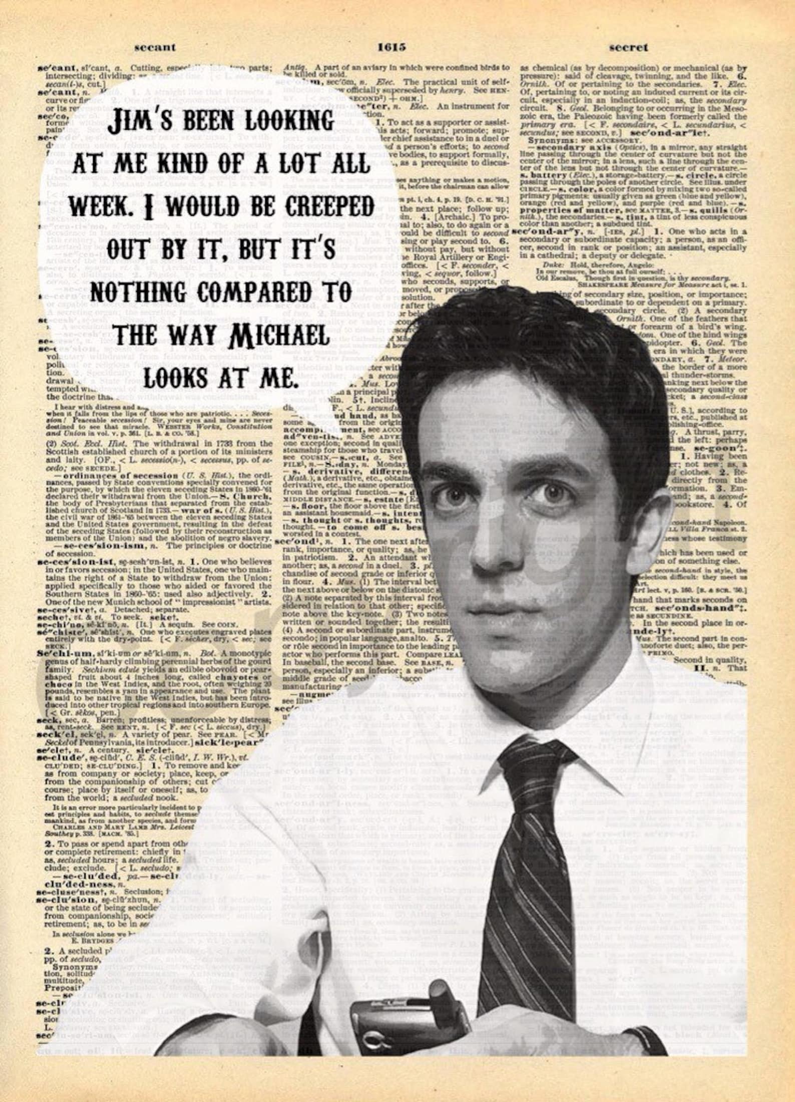 The Office Ryan Howard Quote Dictionary Art Print Etsy