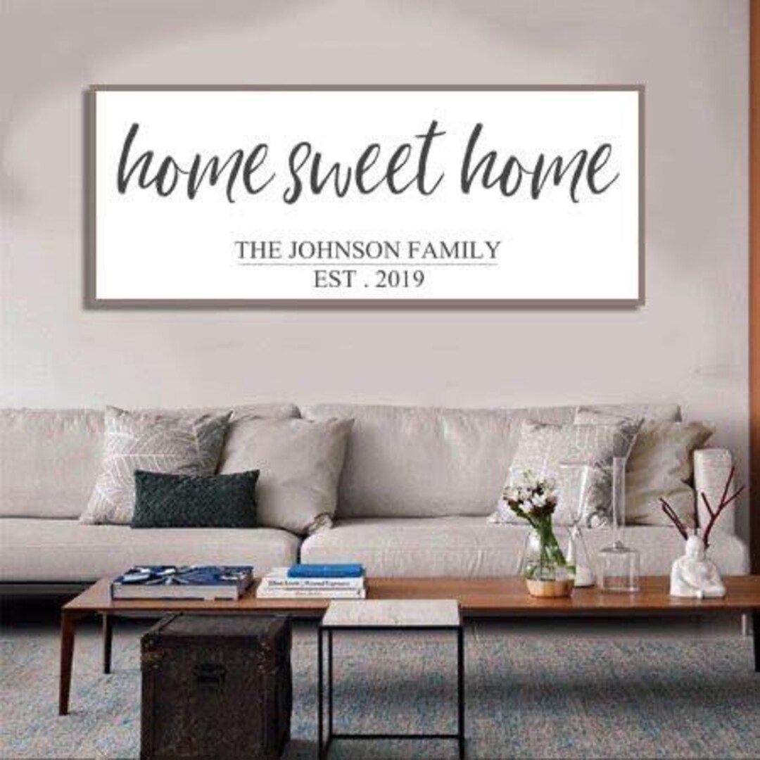 Home Sweet Home Sign Home Wall Decor Farmhouse Wall Decor Home