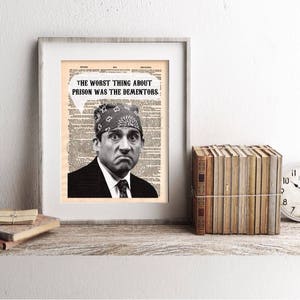 The Office Michael Scott Prison Mike Dictionary Art Print