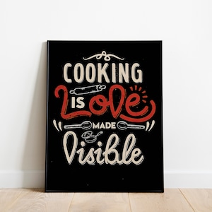 Küche Kochen Dekor, Küche Wandkunst, Einzigartige Kunst Wanddekor, Küche Druck, Kochen Wandkunst, Koch
