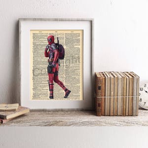Deadpool Silly Dictionary Art Print