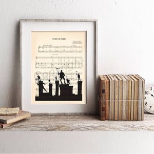 Mary Poppins Bert Step in Time Sheet Music Art Print