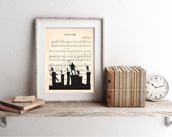 Mary Poppins Bert Step in Time Sheet Music Art Print