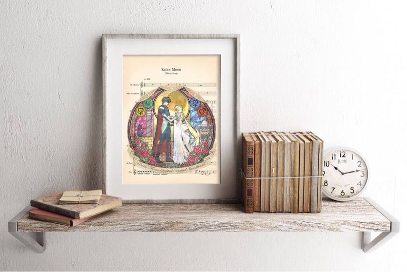Sailor Moon Crystal Soundtrack Sheet Music Art Print | Etsy