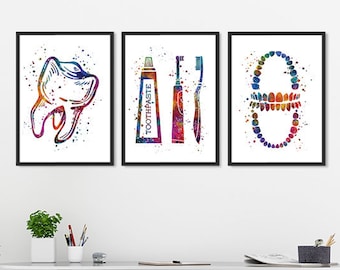 Dentist wall art | Etsy