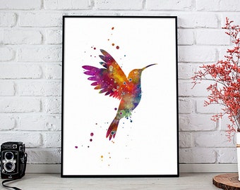 Fire Hummingbird 42/" x 24/" LARGE WALL POSTER PRINT NEW.