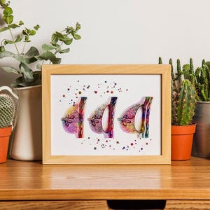Female Breast Augmentation watercolor print, plastic surgeon gift, plastic surgery image 5