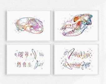 Veterinary dental clinic wall decor, Dog and Cat dentistry wall art, vet dentist gift