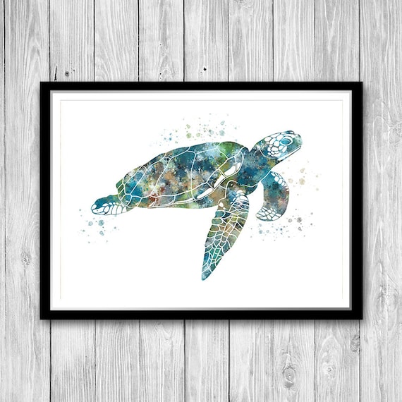 turtle prints Sealife nursery art prints ocean prints