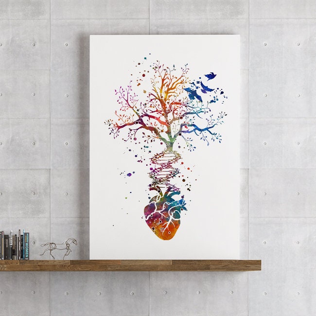 Psychology Symbol Art Psychiatry Symbol Doctor Art Clinic Wall Decor Doctor Office Gift Med Student Gift Science Art Medicine Print