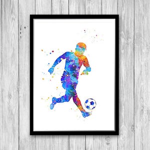 Soccer print for boys rooms