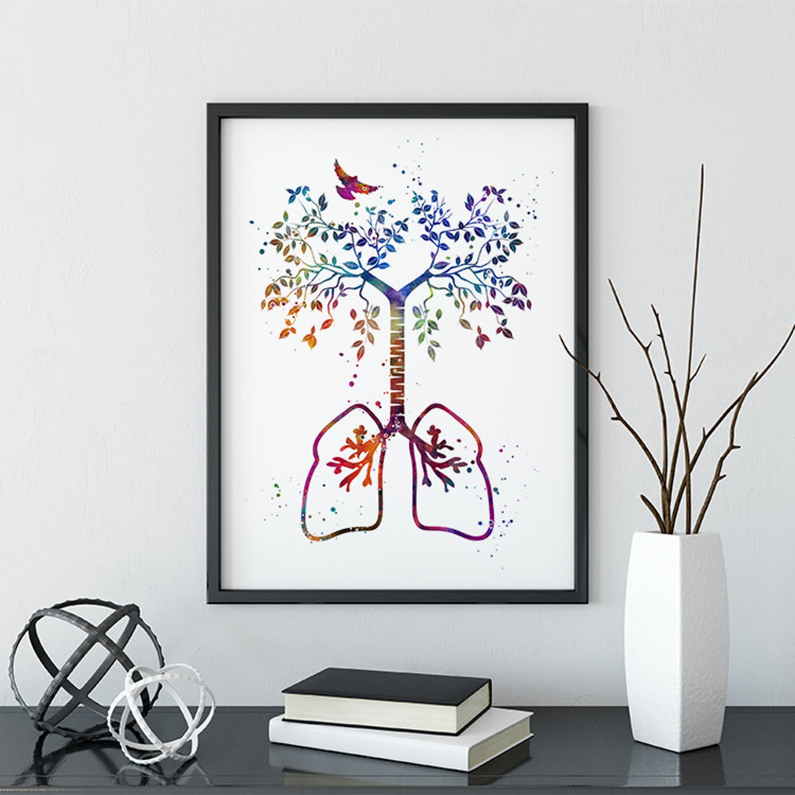 Pulmonologist Gift - Acrylic Desk Sign With Wood Stand, Doctor Appreciation Office Decor Thank You Plaque