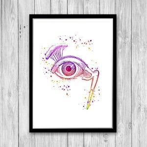 Auge Tränendrüse und Nasengang Menschliche Anatomie Kunstdruck Augenheilkunde Kunst Aquarell Medizinischer Druck Optiker Optiker Augenarzt Geschenk