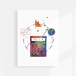 Accountant wall art, Accounting office decor, bookkeeper gift