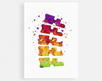 Spine anatomy art print, Chiropractic poster, Chiropractor office wall decor