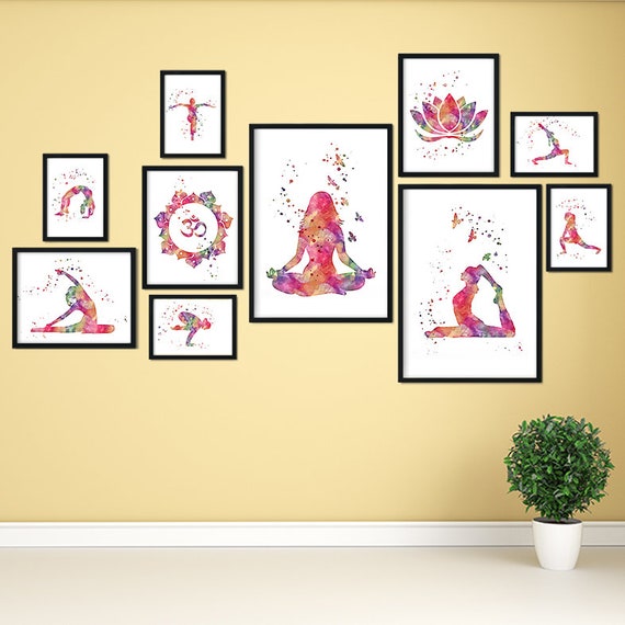 Yoga Gifts - Personalised Yoga Print For Yogi Yoga Instructor Gift Word Art  Wall Room Decor Prints Gifts for her. Birthday Digital Printable