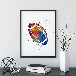 Rugby Ball American Football Print Pattern Leather Tote Bag
