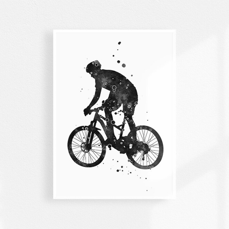 Black White Bike Art - Etsy