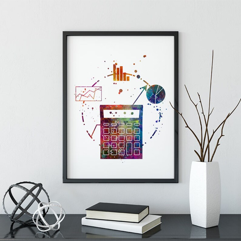 Accountant Wall Art Accounting Office Decor Bookkeeper Gift Etsy