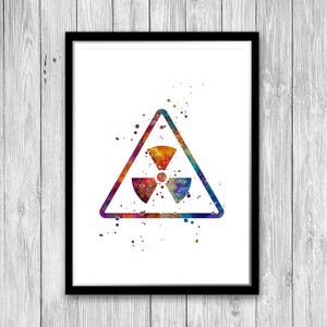 Radiology sign, radiologist gift, radiology technician office decor, watercolor art print